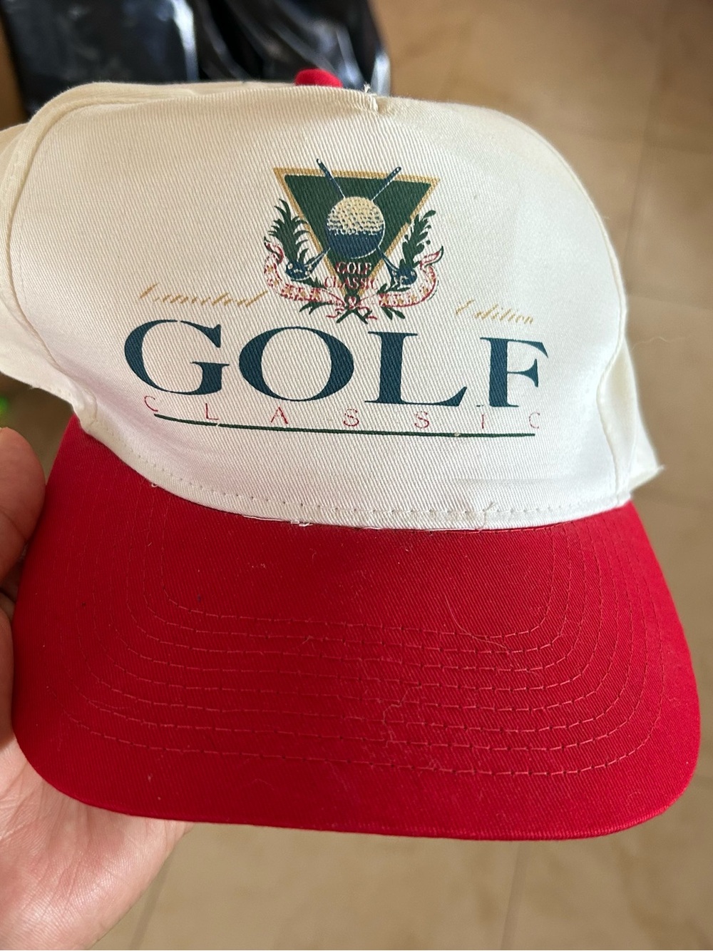 Limited edition golf Classic Red and White Golf Classic Baseball Cap #96